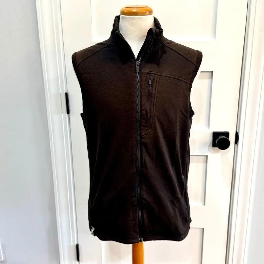 Icebreaker Merino wool vest. Large. Brown and fades to darker toward bottom.